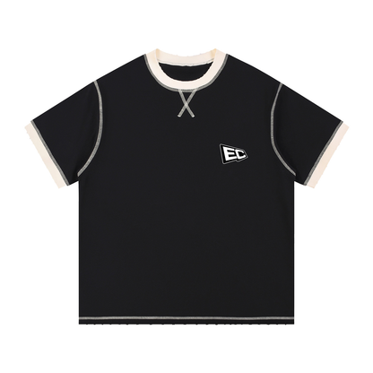 Contrast-Stitched Cotton T-Shirt