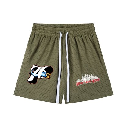Mesh Drawstring Shorts