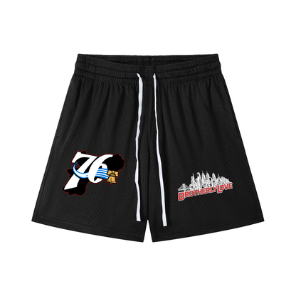 Mesh Drawstring Shorts