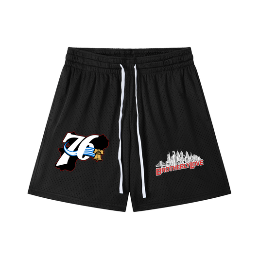 Mesh Drawstring Shorts