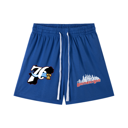 Mesh Drawstring Shorts